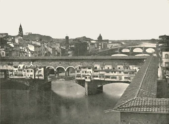 Ponte Vecchio, Florença, Itália, 1895.