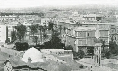 Vista da cidade de Alexandria, Egito, 1895.