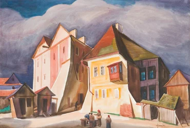 Vista de Kazimierz no rio Vístula