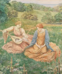 O Lutenista (aguarela)