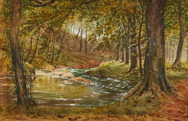 Uma Clareira da Floresta (aquarela)