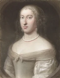 Retrato de Maria Teresa da Espanha 1638-1683, rainha consorte da França e Navarra, 1660.