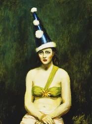Garota com chapéu de Pierrot
