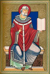 Santo com livro, final do século XII, 1849.