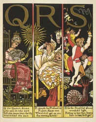 QRS- Q para a Rainha Ana; R para Richard & Robert; e S para o caracol
