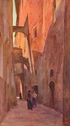 Rua em Siena, c1900 1913