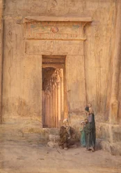 Porta do Templo de Ísis (aguarela)
