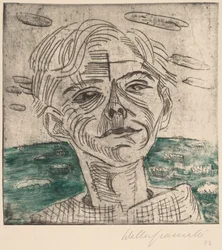 Homem no mar, autorretrato