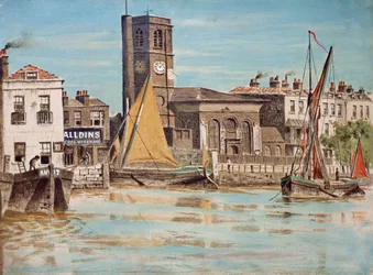 Igreja Paroquial de Chelsea (óleo sobre tela)