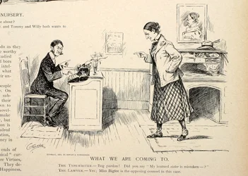 Para onde estamos indo, de Puck, 27 de abril de 1898