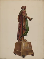 Cigar Store Figure, c. 1937.