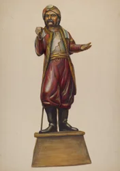 Cigar Store Figure, c. 1937.