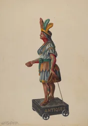 Cigar Store Indian, c. 1936.