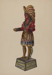 Cigar Store Indian, c. 1936.