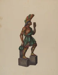 Cigar Store Indian, c. 1936.