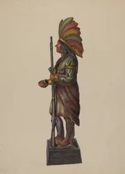 Cigar Store Indian, c. 1936.
