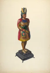 Cigar Store Indian, c. 1937.
