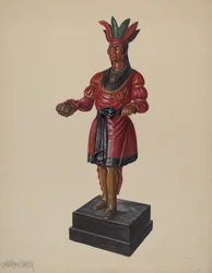 Cigar Store Indian, c. 1937.