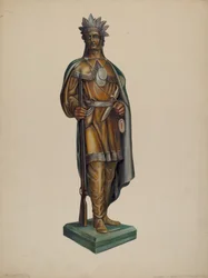 Cigar Store Indian, c. 1938.
