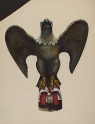 Pilot House Figure Eagle, c. 1937.