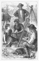 Cena de The Mill on the Floss, de George Eliot, c1880