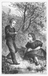 Cena de The Mill on the Floss por George Eliot, c1880