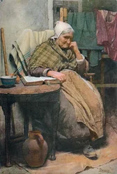 Uma mulher idosa da Cornualha, c1880, 1906.