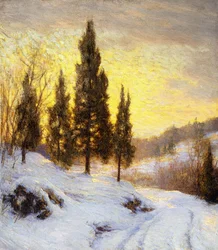 Pôr do sol de inverno