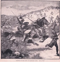 Carga dos escoceses em Homildon Hill AD 1402
