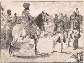 A rendição de Baillie a Hyder Ali AD1780