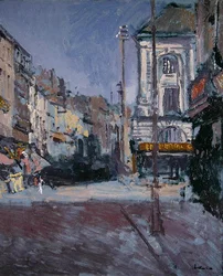 La Grande Rue, Dieppe, c.1900 (óleo sobre tela)