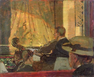 Music Hall (óleo no painel)