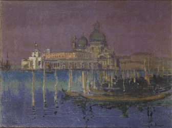 Noturno: Dogana e Santa Maria della Salute, Veneza, 1896
