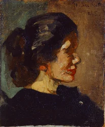 Retrato de Ellen Heath (óleo sobre tela)