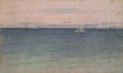 Paisagem marítima (óleo sobre tela)