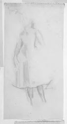 Esboço de uma figura feminina