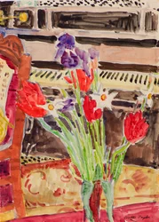 Pedaço de flor (aquarela)