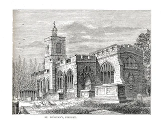 St.Dunstans Stepney. De uma visão tomada em 1803
