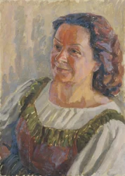 Senhora em traje tradicional