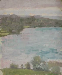Paisagem junto ao lago
