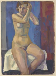 Mulher sentada nua