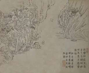 Folha do Manual de Pintura do Jardim de Sementes de Mostarda Jieziyuan huazhuan..., provavelmente edição de 1878.