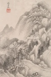 Paisagem no Estilo de Vários Velhos Mestres: Paisagem depois de Juran (activo século X CE)