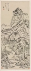 Sombra dos pinheiros em um vale nebuloso, 1660.