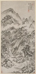 Aldeia da montanha abraçada pelo verão, 1659.