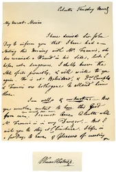 Carta de Warren Hastings, governador-geral de Bengala a sua esposa, em 17 de agosto de 1780.