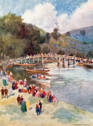 As águas doces da Europa (litografia a cores)