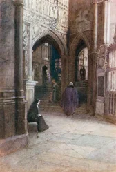 Abadia de Westminster: O Ambulatório Sul (litografia a cores)