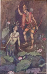 Arjuna e a ninfa do rio
