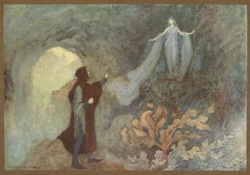 A Fada a aparecer ao Príncipe na Gruta, de Cenerentola.